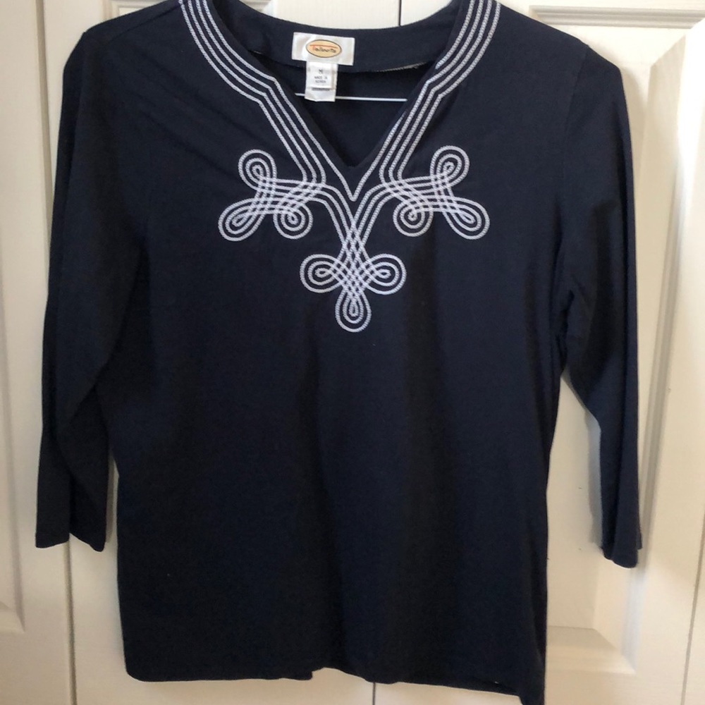 ***3/$30*** Talbots M nautical inspired top